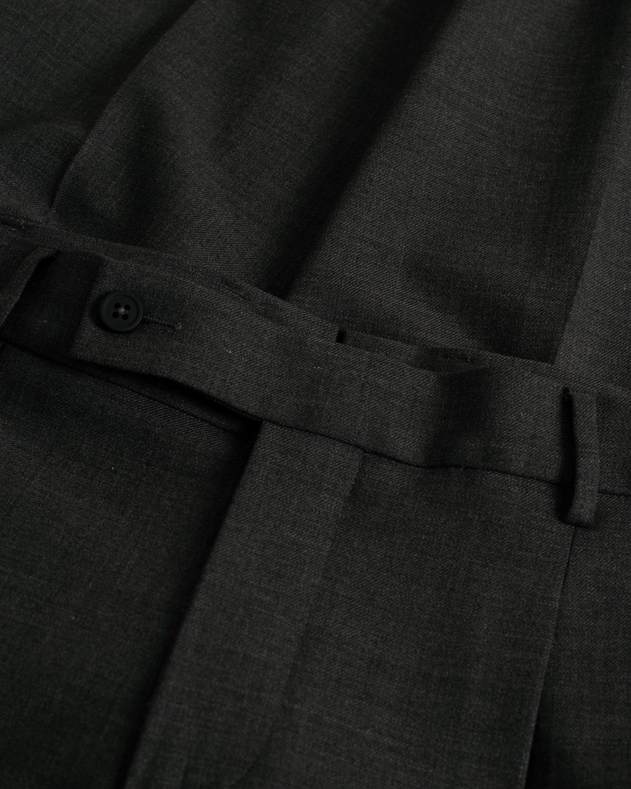 Hombres | Pantalones | Pre-owned | Berwich Retro Elax Wool Trousers Dark Grey 46