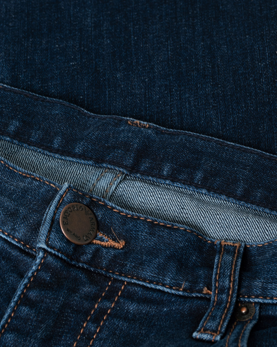 Hombres | Vaqueros | Pre-owned | Emporio Armani Regular Fit Jeans Dark Blue W34L32