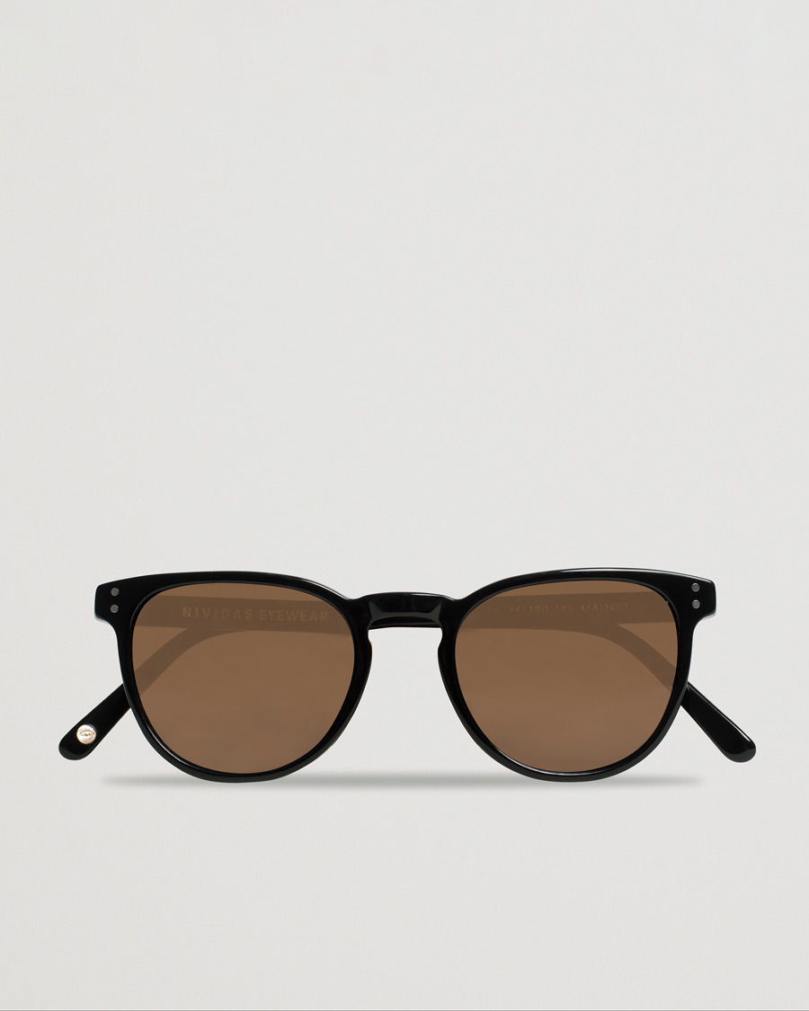 Hombres | Nividas Eyewear Madrid Polarized Sunglasses Shiny Black | Pre-owned | Nividas Eyewear Madrid Polarized Sunglasses Shiny Black