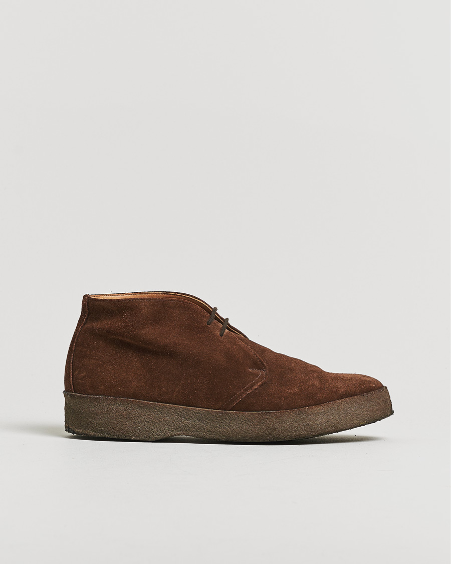 Hombres | Pre-owned Zapatos | Pre-owned | Sanders Joel Chukka Boot Chocolate Suede UK8,5 - EU42,5