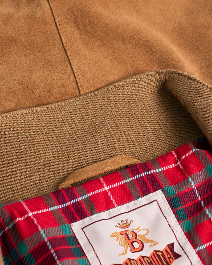Hombres | Abrigos y chaquetas | Pre-owned | Baracuta G9 Suede Jacket Tobacco