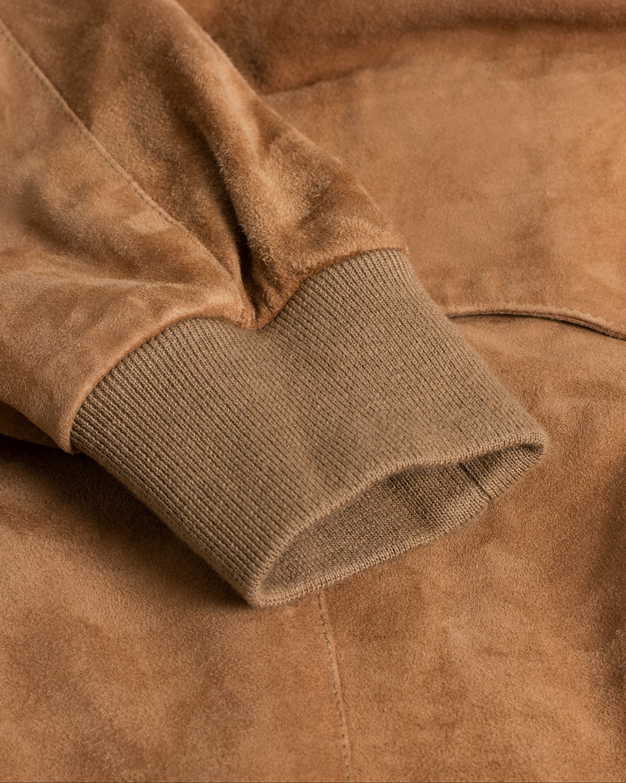 Hombres | Abrigos y chaquetas | Pre-owned | Baracuta G9 Suede Jacket Tobacco