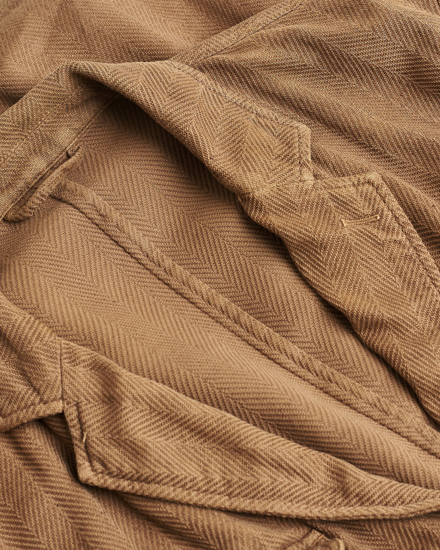 Hombres | Altea Safari Blazer Camel Brown 52 | Pre-owned | Altea Safari Blazer Camel Brown 52