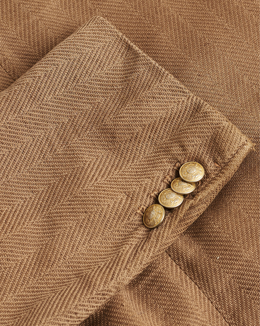 Hombres | Altea Safari Blazer Camel Brown 52 | Pre-owned | Altea Safari Blazer Camel Brown 52