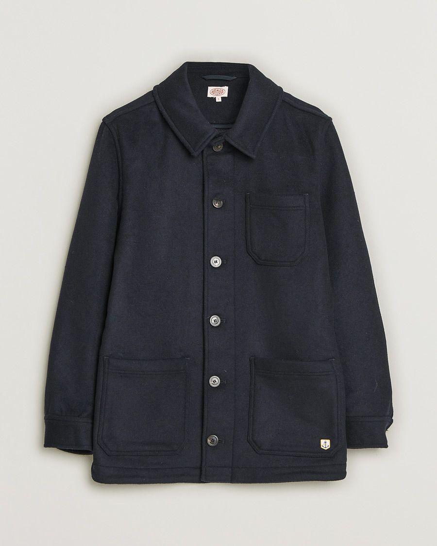 Hombres | Abrigos y chaquetas | Pre-owned | Armor-lux Veste Heriagte Wool Jacket Navy