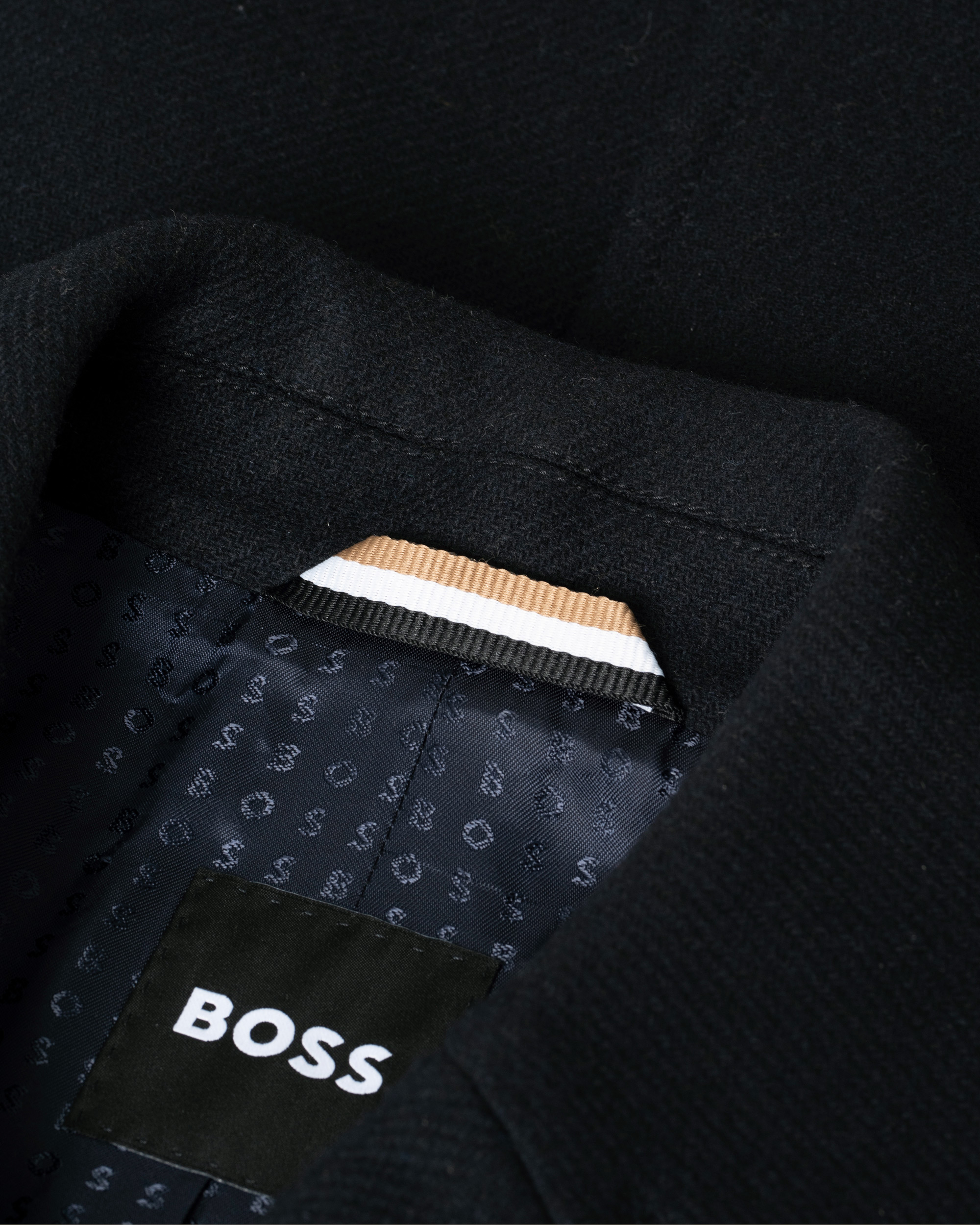 Hombres | Abrigos y chaquetas | Pre-owned | BOSS Hyde Peacoat Dark Blue 46
