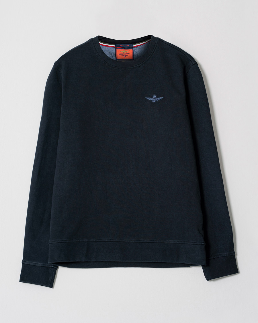 Hombres | Jerséis y prendas de punto | Pre-owned | Aeronautica Militare Felpa Sweatshirt Blu Scuro L