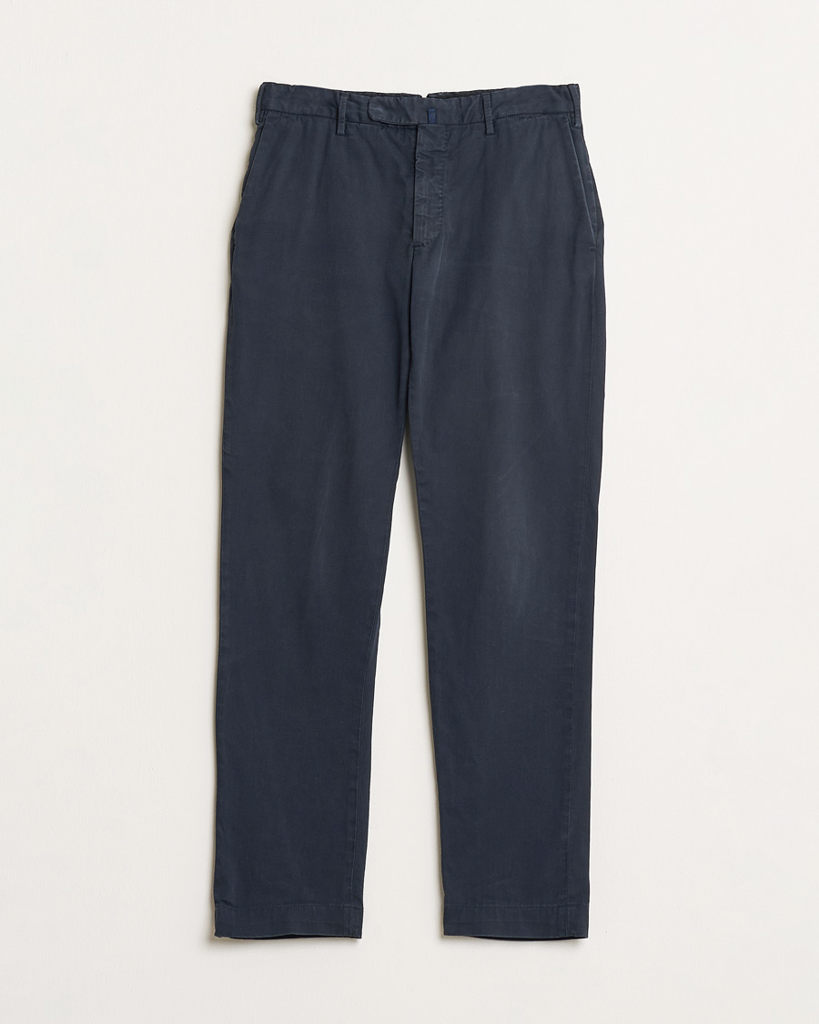Hombres | Pre-owned Pantalones | Pre-owned | Incotex Slim Fit Cotton Stretch Chinos Navy 48