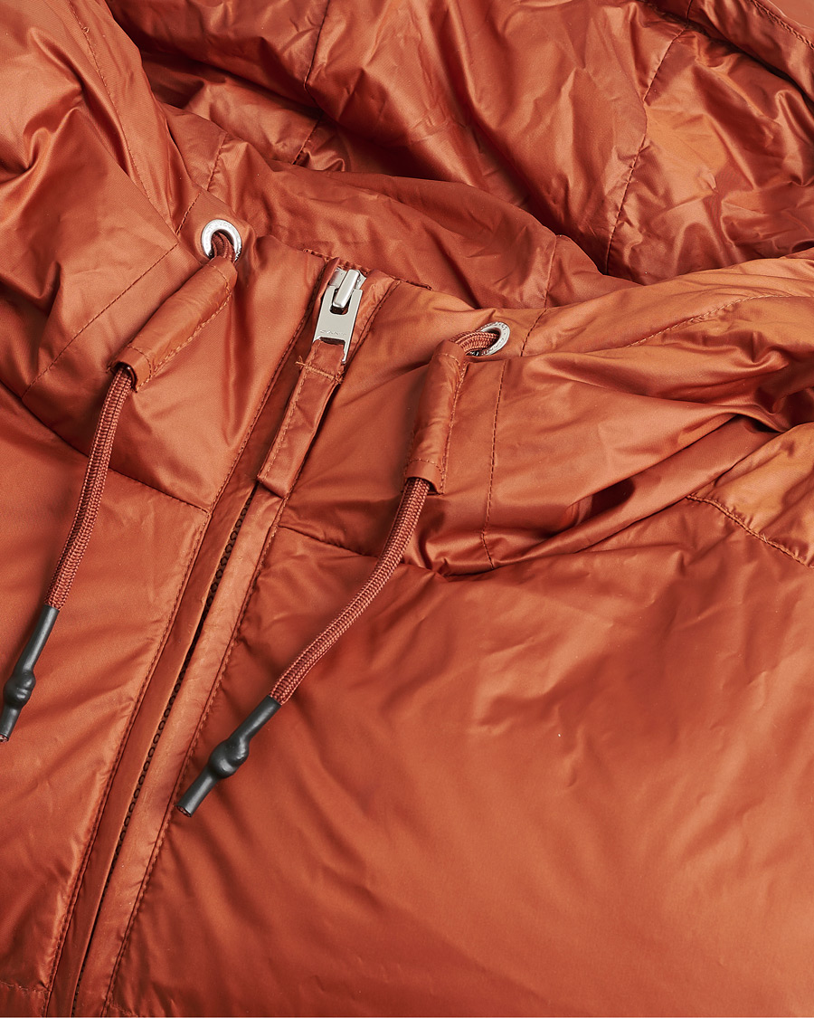 Hombres | Pre-owned Chaquetas | Pre-owned | GANT Shiny Puffer Hooded Jacket Rust XL