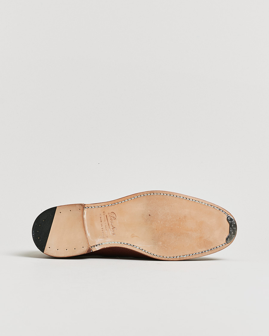 Hombres | Pre-owned Zapatos cosidos a mano | Pre-owned | Paraboot Grained Leather Derby Brown UK7,5 - EU41,5