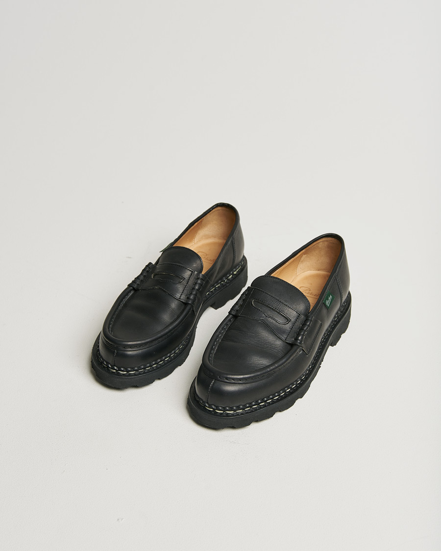 Hombres | Paraboot Reims Loafer Black | Pre-owned | Paraboot Reims Loafer Black
