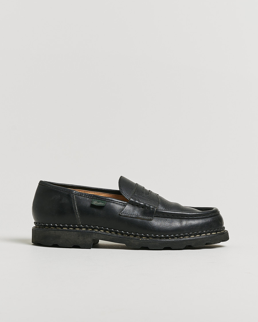 Hombres | Pre-owned Zapatos cosidos a mano | Pre-owned | Paraboot Reims Loafer Black UK9 - EU43