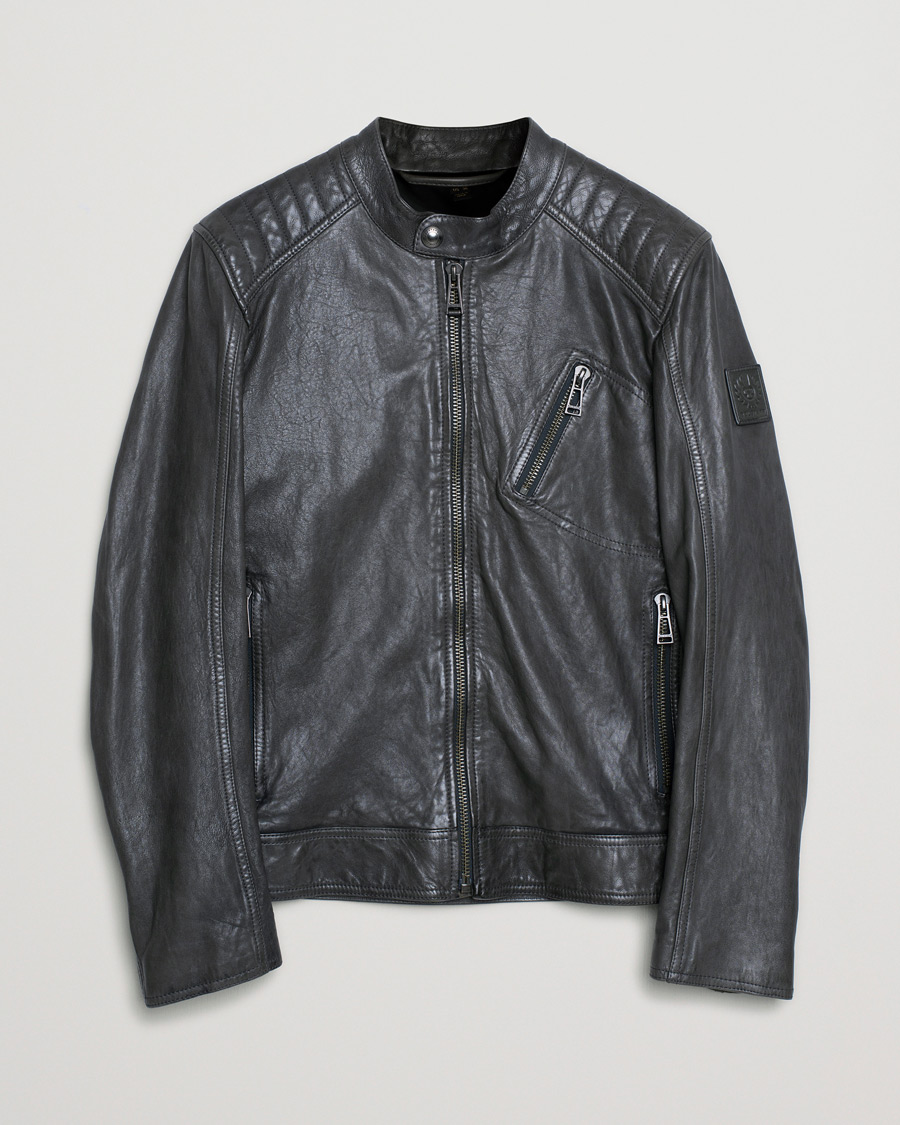 Hombres | Abrigos y chaquetas | Pre-owned | Belstaff V Racer 2.0 Leather Jacket Dark Grey