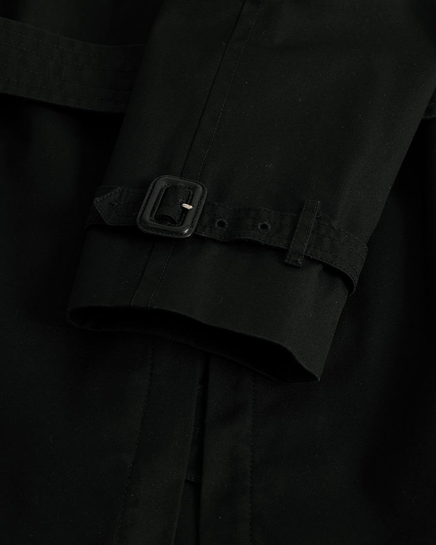 Hombres | Burberry Mid-length Kensington Trench Black 50 | Pre-owned | Burberry Mid-length Kensington Trench Black 50