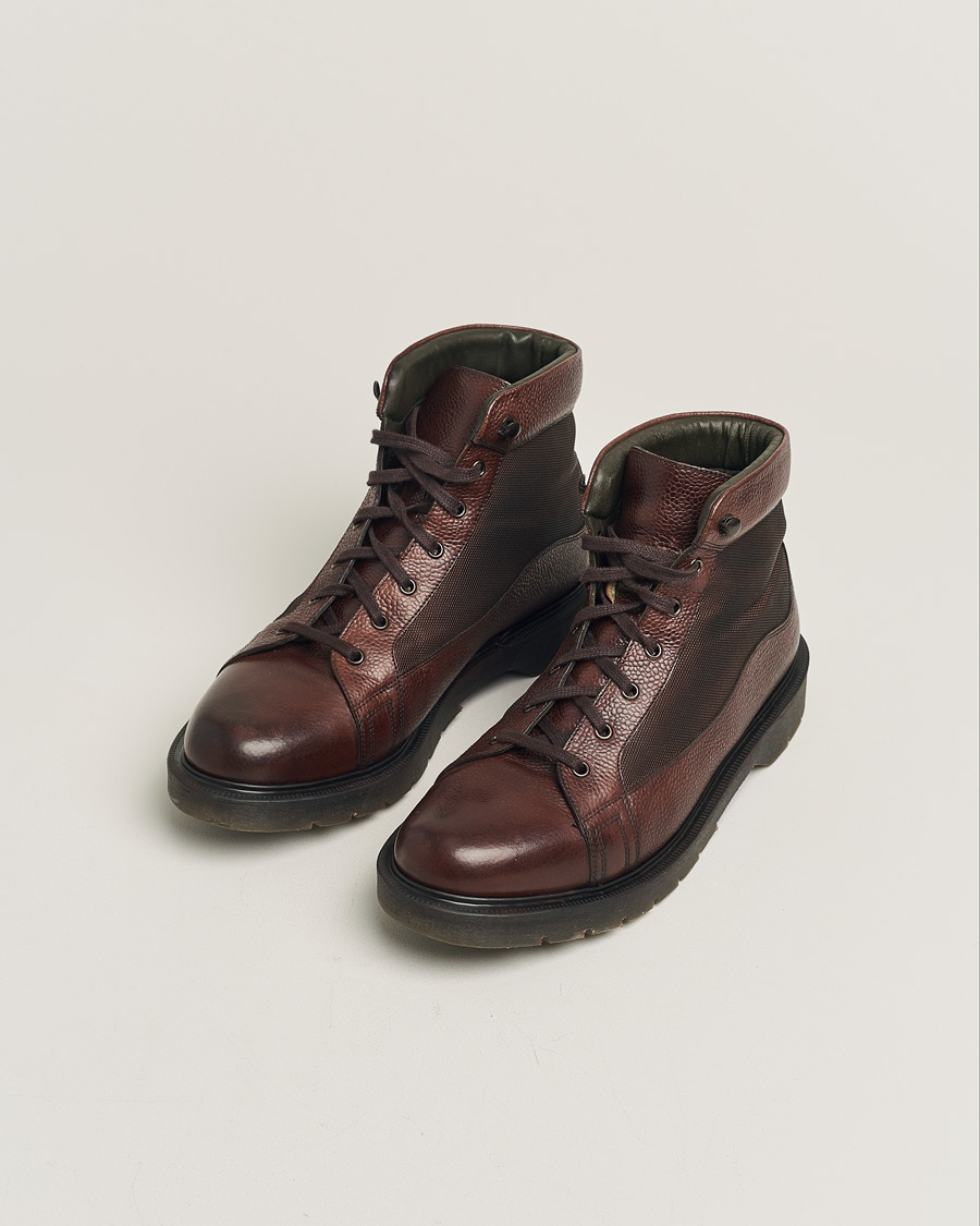 Hombres | Design Loake Trimble Heat Sealed Monkey Boot Dark Brown | Pre-owned | Design Loake Trimble Heat Sealed Monkey Boot Dark Brown