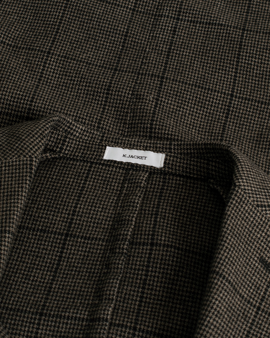 Hombres | Blazers | Pre-owned | Boglioli K Jacket Wool Check Blazer Brown