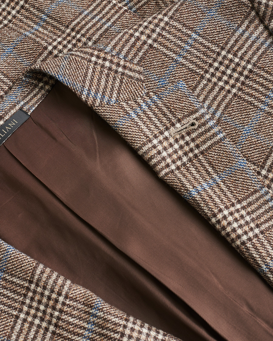 Hombres | Pre-owned Blazers | Pre-owned | Corneliani Check Wool Blazer Brown 52