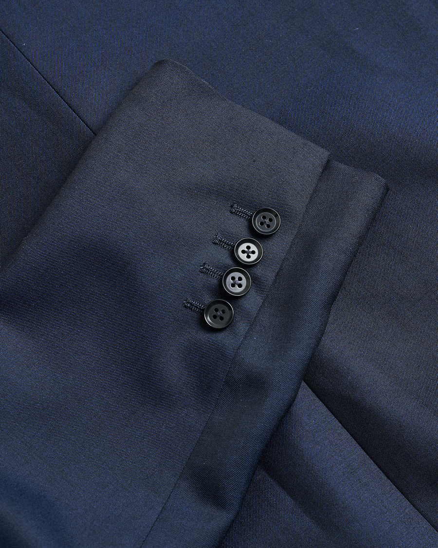 Hombres | Ring Jacket Mohair Blend Suit Navy 52 | Pre-owned | Ring Jacket Mohair Blend Suit Navy 52