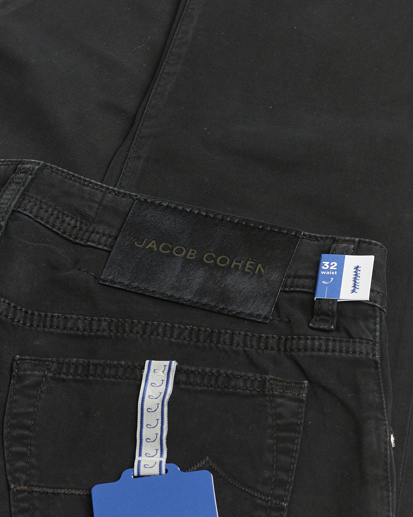 Hombres | Pre-owned Vaqueros | Pre-owned | Jacob Cohën Bard 5-Pocket Cotton Trousers Black W32