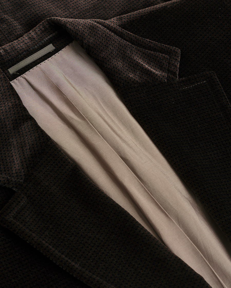 Hombres | BOSS Velvet Blazer Brown 50 | Pre-owned | BOSS Velvet Blazer Brown 50