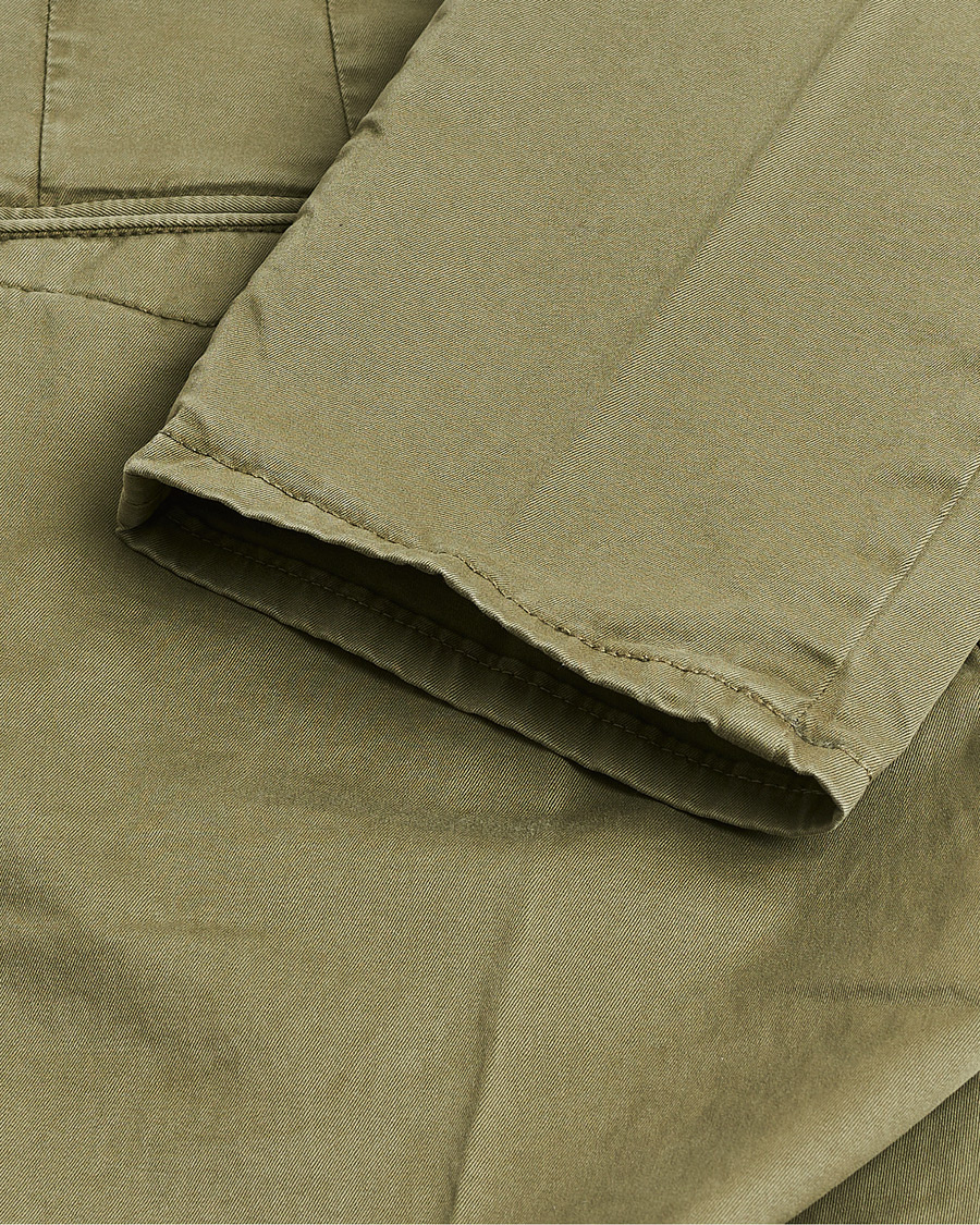 Hombres | Pre-owned Pantalones | Pre-owned | Incotex Slim Fit Garment Dyed Slacks Olive W29