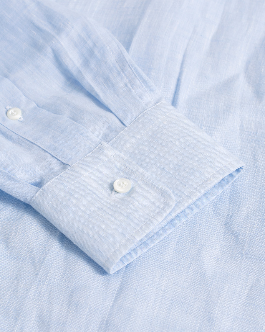 Hombres | Camisas | Pre-owned | Brunello Cucinelli Linen Shirt Blue M