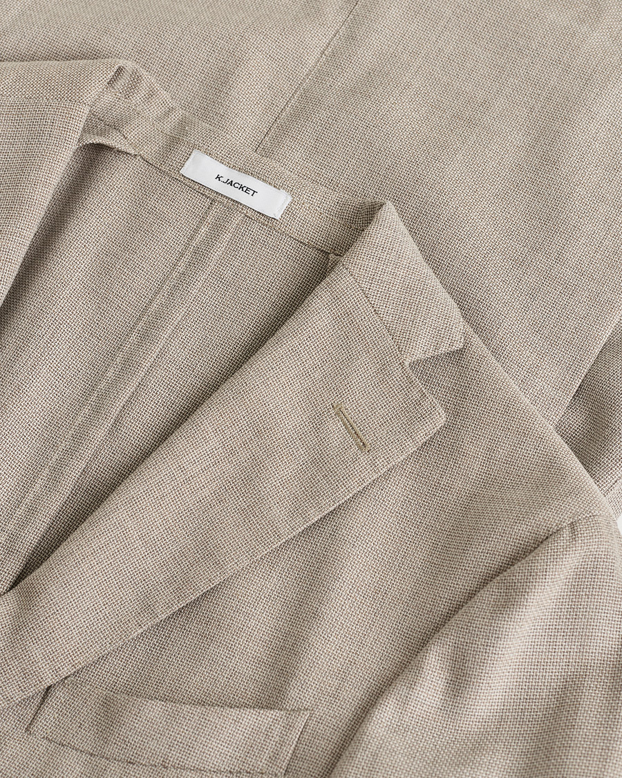 Hombres | Pre-owned Blazers | Pre-owned | Boglioli K Jacket Wool Hopsack Blazer Beige 46