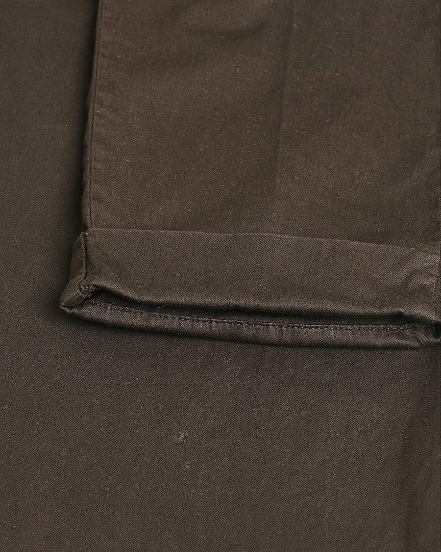 Hombres | PT01 Slim Fit Pleated Linen Blend Trousers Chocolate | Pre-owned | PT01 Slim Fit Pleated Linen Blend Trousers Chocolate