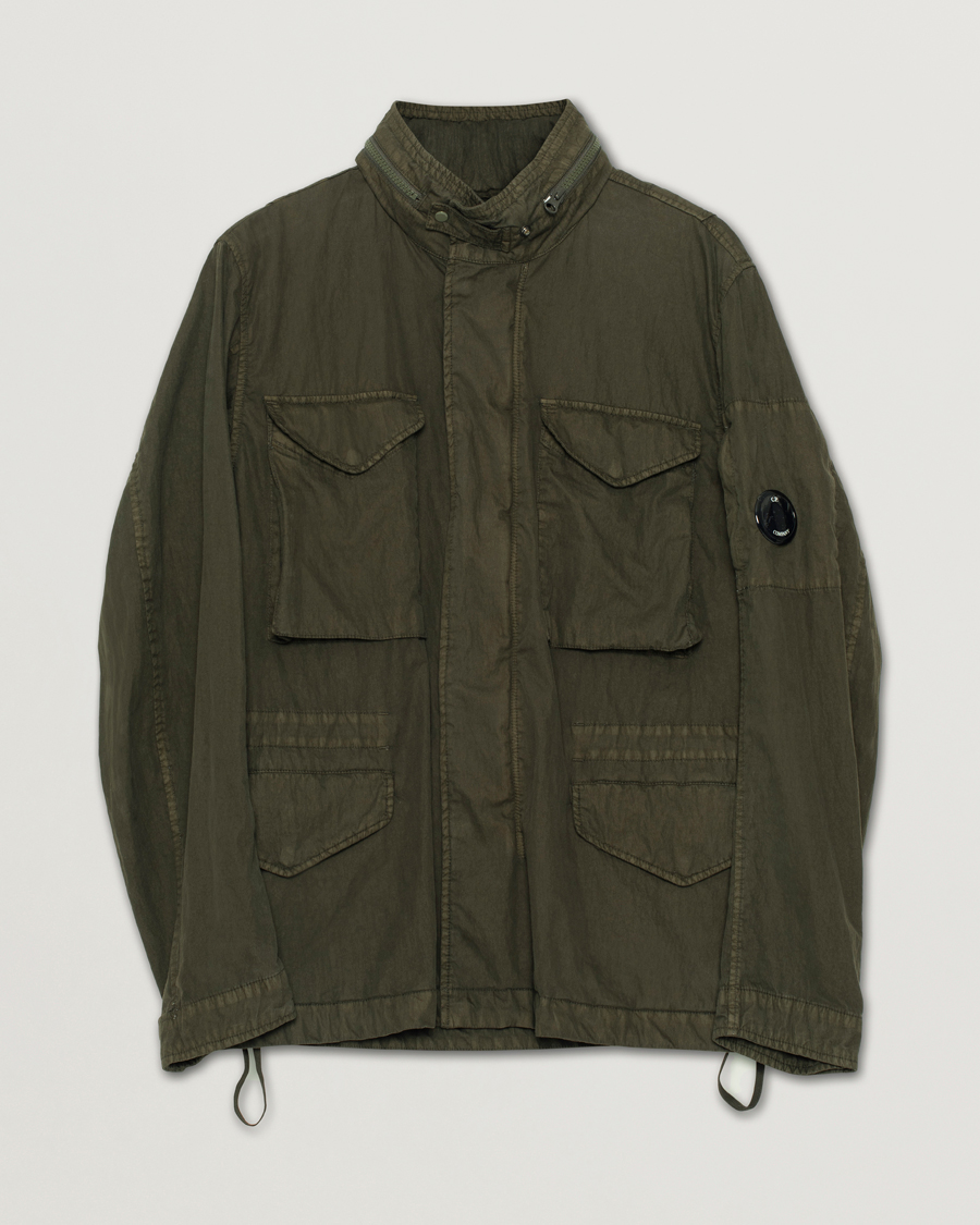 Hombres | Abrigos y chaquetas | Pre-owned | C.P. Company 50 Fili GUM Cotton Field Jacket Olive