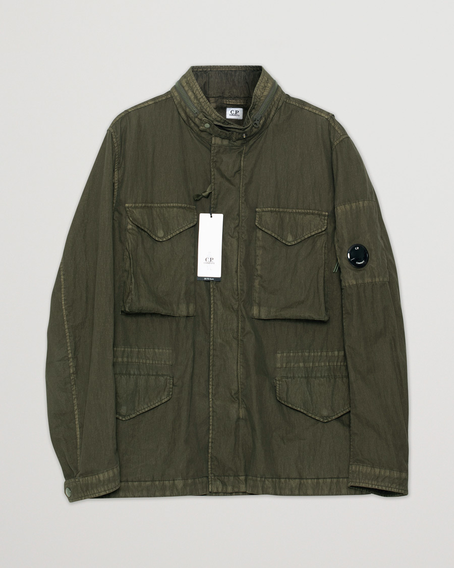Hombres | Abrigos y chaquetas | Pre-owned | C.P. Company 50 Fili GUM Cotton Field Jacket Olive
