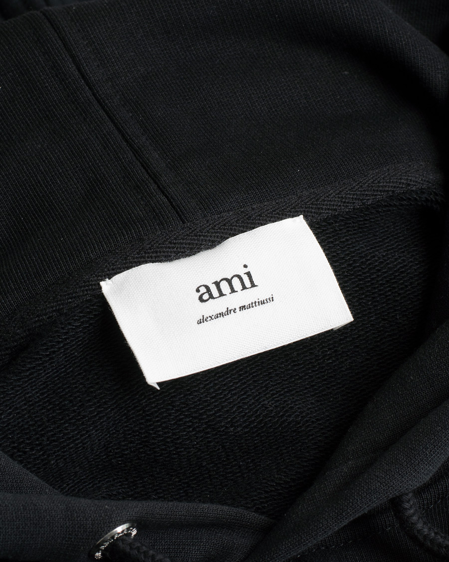 Hombres | Jerséis y prendas de punto | Pre-owned | AMI Heart Logo Hoodie Black