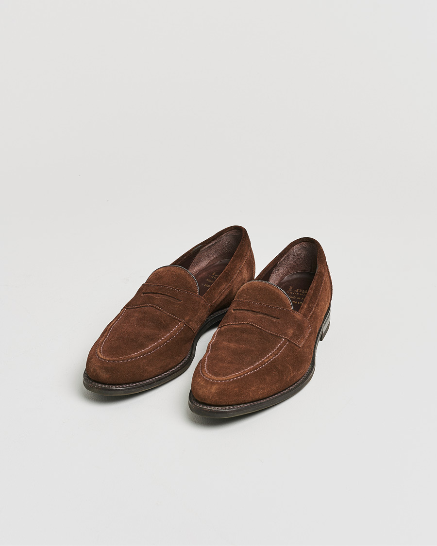 Hombres | Loake 1880 Grant Shadow Sole Brown Suede | Pre-owned | Loake 1880 Grant Shadow Sole Brown Suede