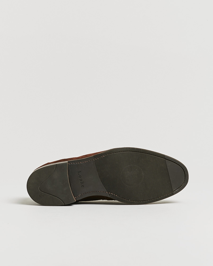 Hombres | Loake 1880 Grant Shadow Sole Brown Suede | Pre-owned | Loake 1880 Grant Shadow Sole Brown Suede