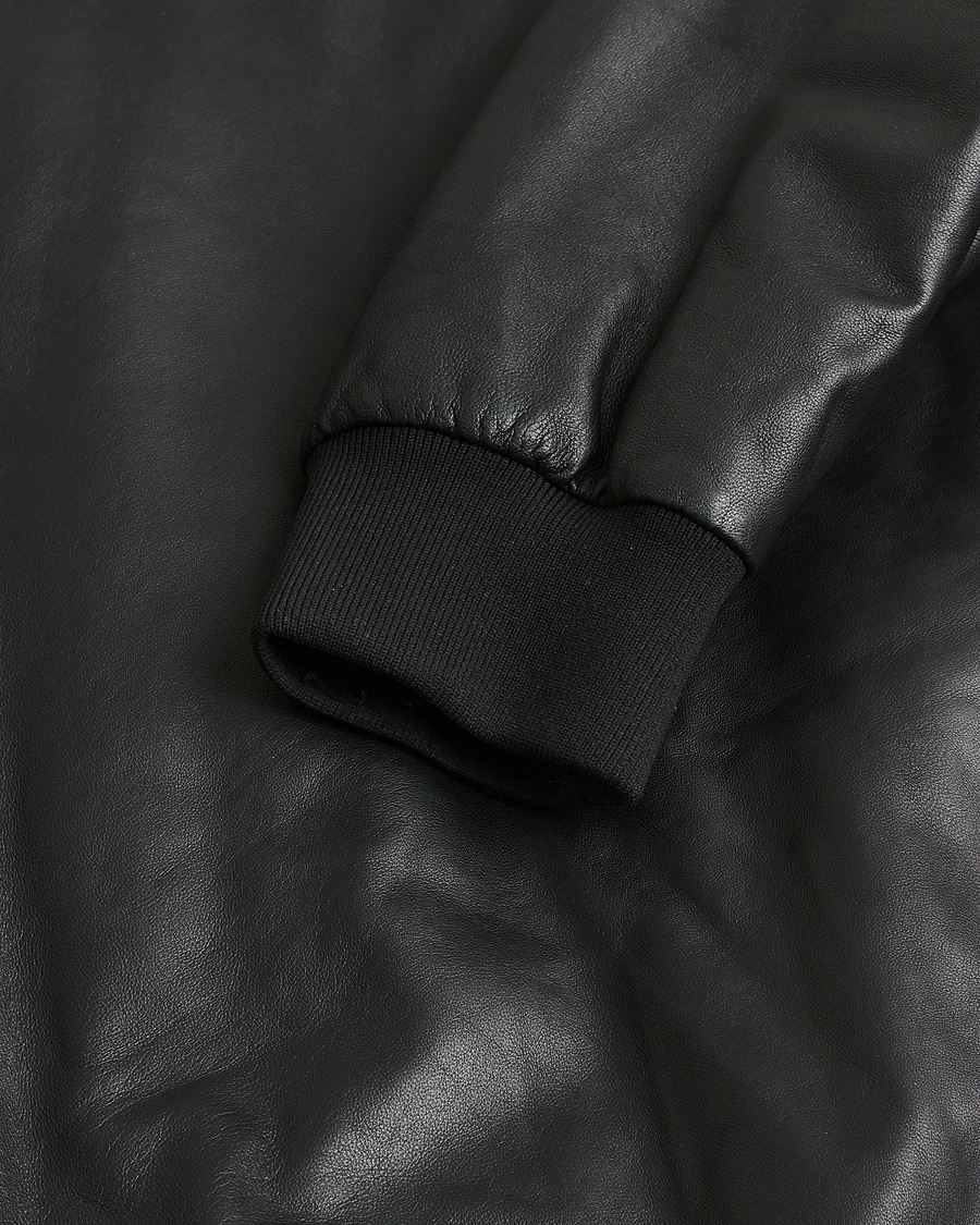 Hombres | Pre-owned Chaquetas | Pre-owned | Z Zegna Lambskin Bomber Jacket Black M