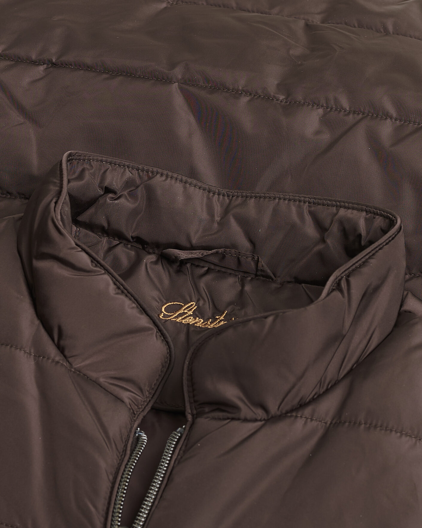 Hombres | Pre-owned Chaquetas | Pre-owned | Stenströms Padded Nylon Vest Brown M