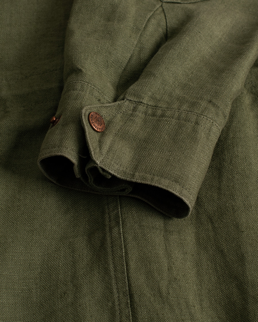 Hombres | Abrigos y chaquetas | Pre-owned | Private White V.C. Linen Field Jacket Green