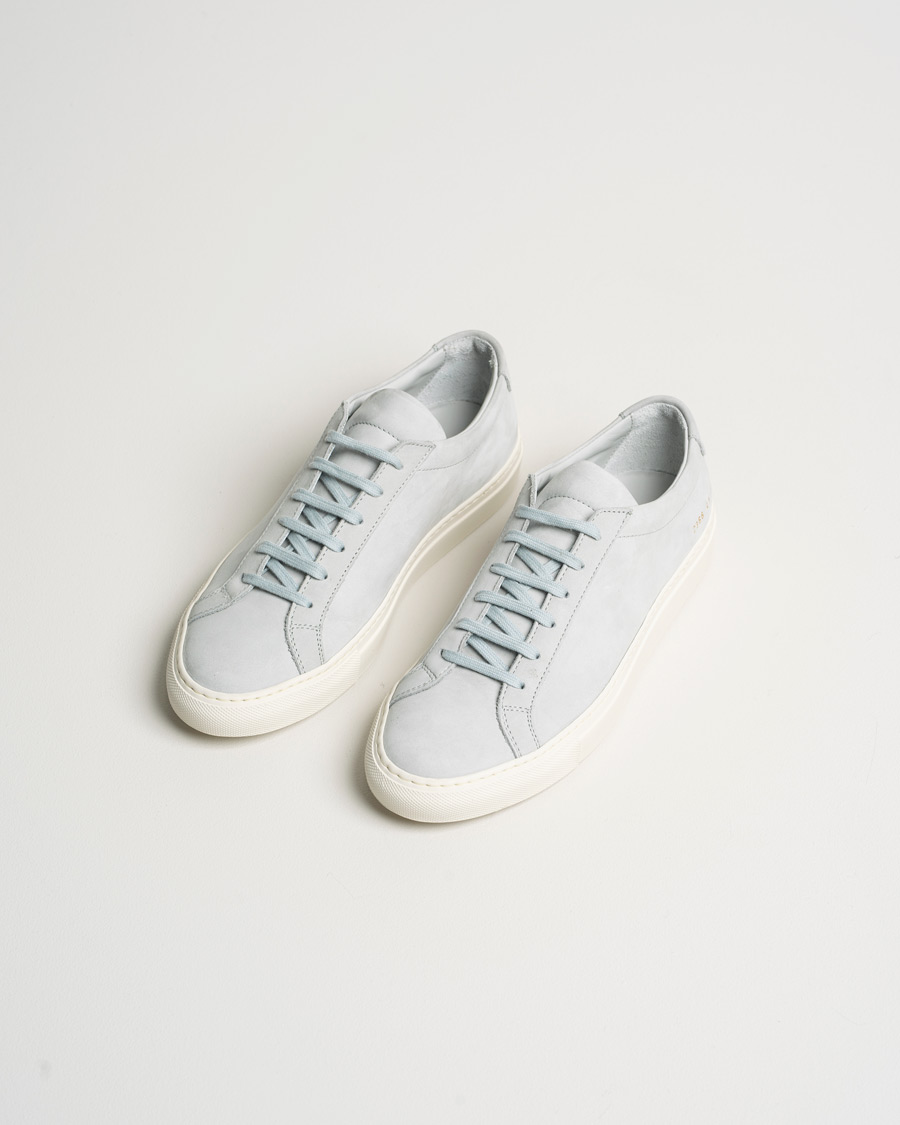 Hombres | Common Projects Original Achilles Nubuck Sneaker Grey | Pre-owned | Common Projects Original Achilles Nubuck Sneaker Grey