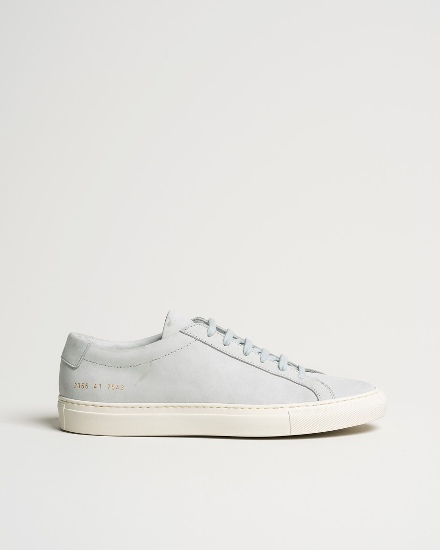 Hombres | Common Projects Original Achilles Nubuck Sneaker Grey | Pre-owned | Common Projects Original Achilles Nubuck Sneaker Grey