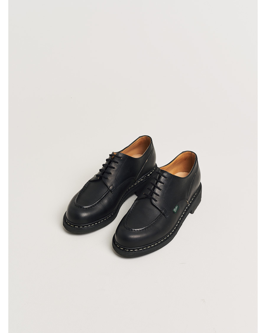 Hombres | Pre-owned Zapatos cosidos a mano | Pre-owned | Paraboot Chambord Derby Black UK7,5 - EU41,5