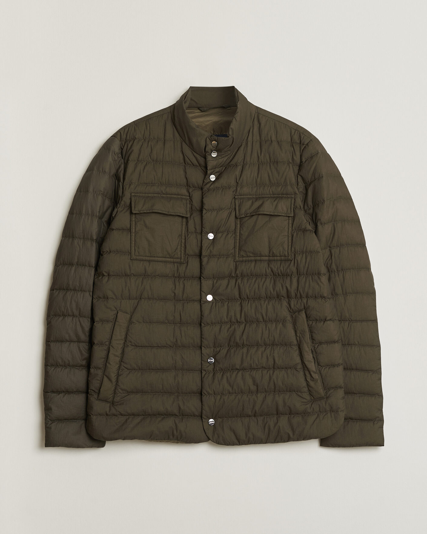 Hombres | Pre-owned Chaquetas | Pre-owned | Herno Nylon Jacket Dark Olive 48