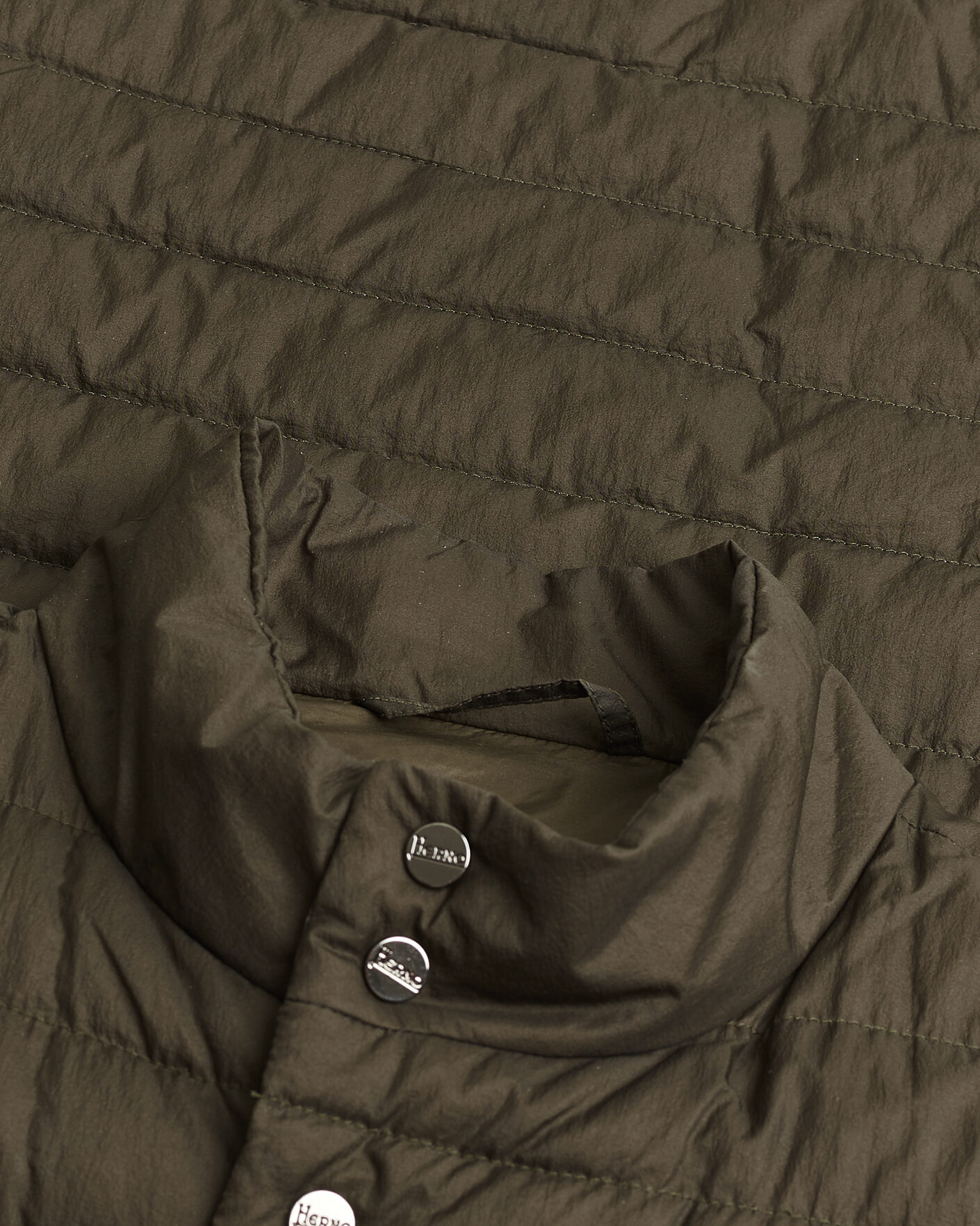 Hombres | Pre-owned Chaquetas | Pre-owned | Herno Nylon Jacket Dark Olive 48