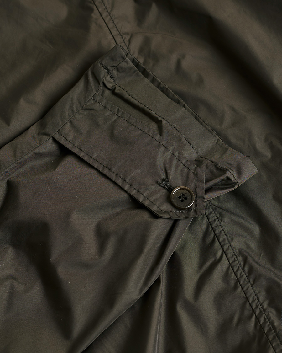 Hombres | Aspesi Limone Raincoat Dark Green M | Pre-owned | Aspesi Limone Raincoat Dark Green M