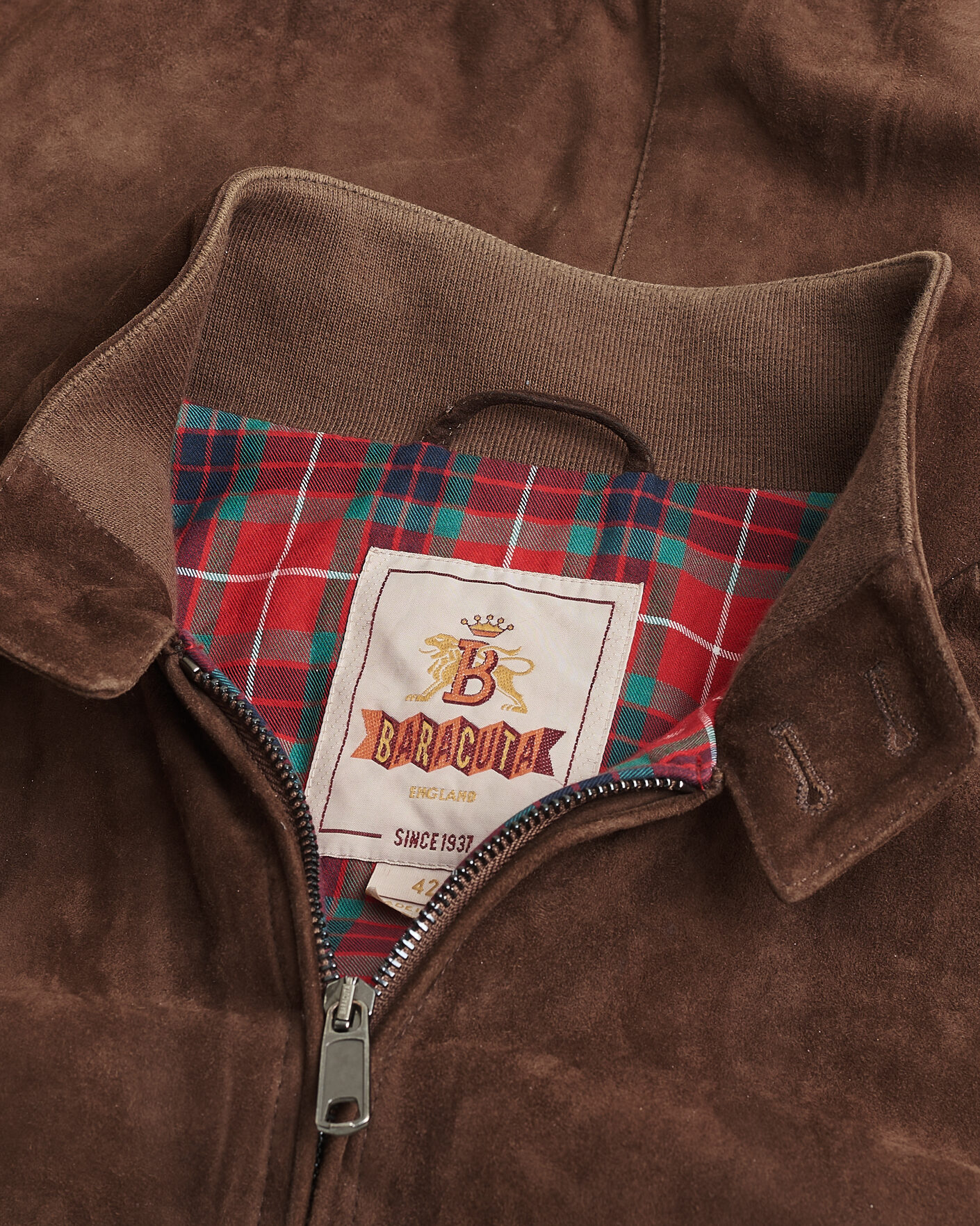 Hombres | Pre-owned Chaquetas | Pre-owned | Baracuta G9 Suede Jacket Chocolate UK42 - EU52