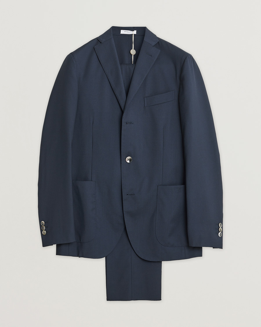 Hombres | Boglioli K Dover Wool Suit Navy 46 | Pre-owned | Boglioli K Dover Wool Suit Navy 46
