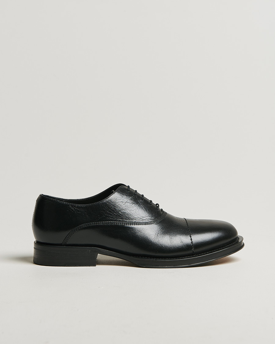 Hombres | Lanvin Leather Derby Black Calf | Pre-owned | Lanvin Leather Derby Black Calf