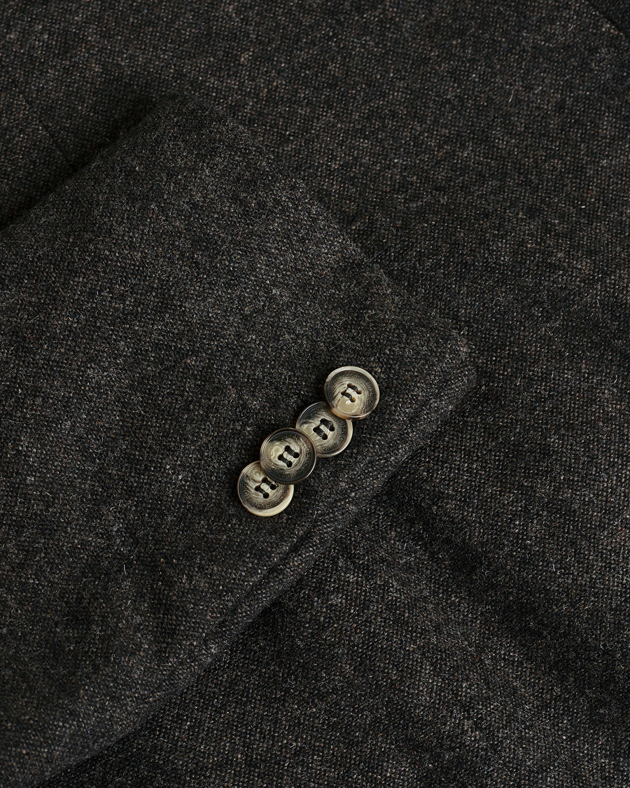 Hombres | Pre-owned Blazers | Pre-owned | Tiger of Sweden Wool Flannel Blazer Brown 46