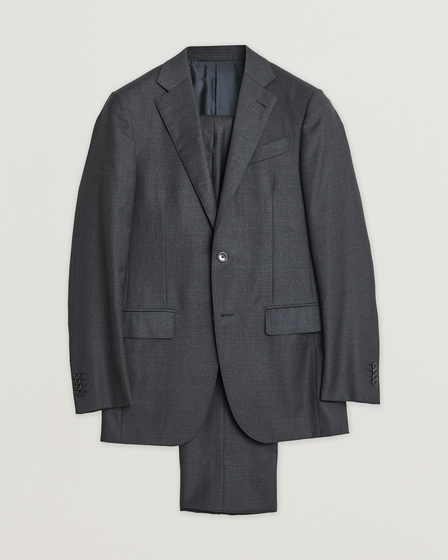 Hombres | Pre-owned Trajes | Pre-owned | Ermenegildo Zegna Wool Suit Grey 44