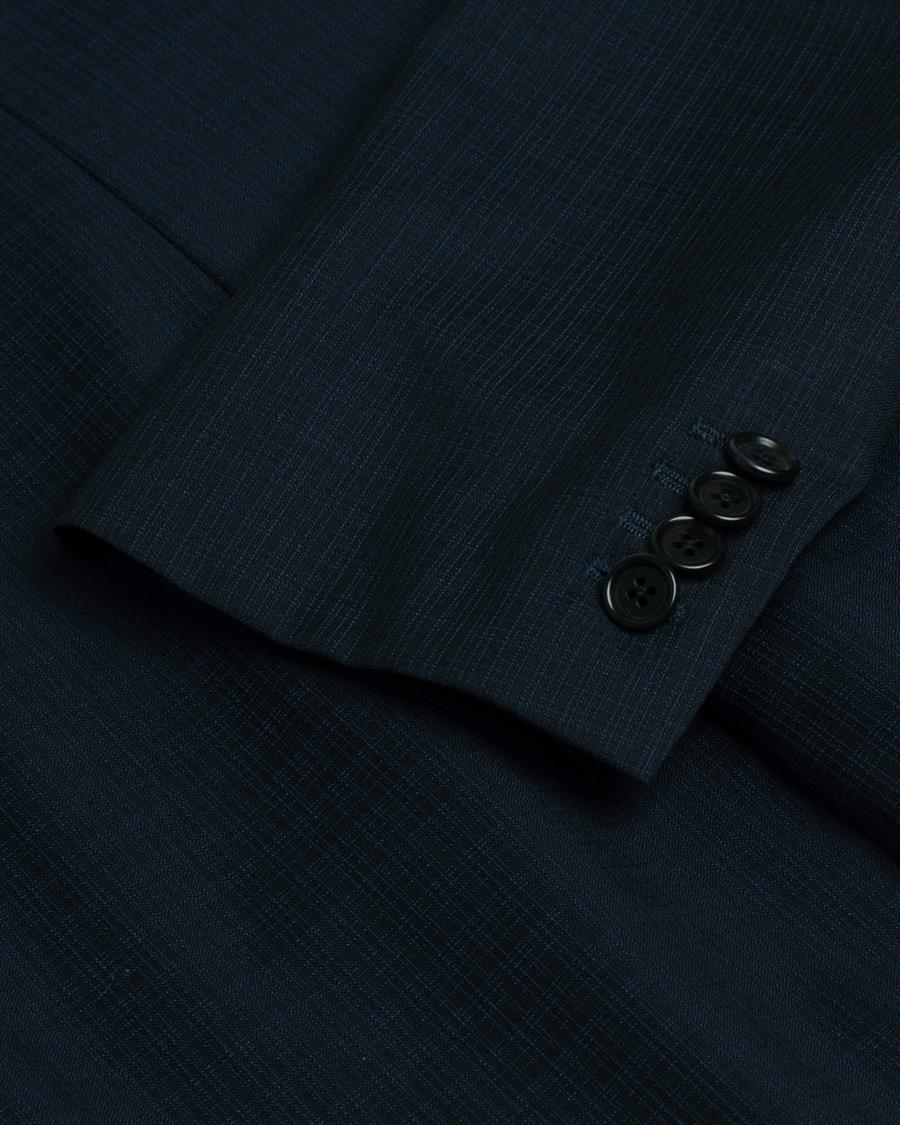 Hombres | Blazers | Pre-owned | Gaiola Napoli Single Breasted Wool Suit Navy 50