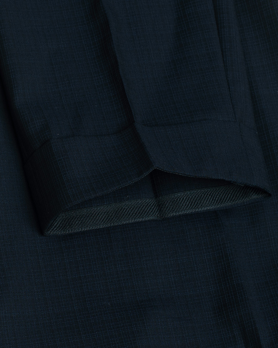 Hombres | Blazers | Pre-owned | Gaiola Napoli Single Breasted Wool Suit Navy 50