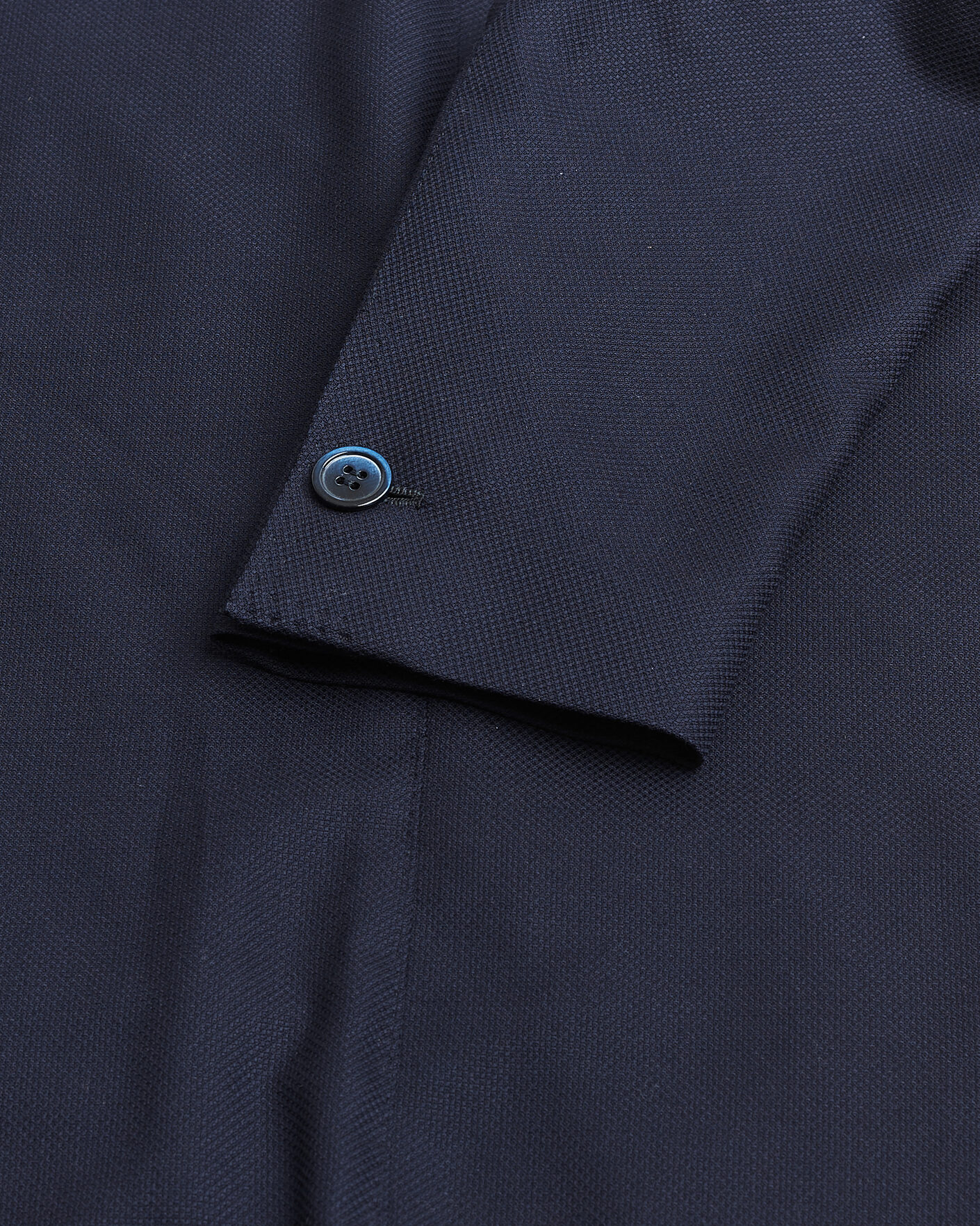 Hombres | Pre-owned Blazers | Pre-owned | Gabo Napoli Navy Hopsack Wool Blazer 50